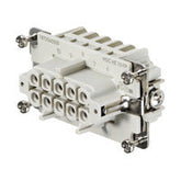 Weidmuller HDC Insert, female, 10-pole, size 4, 500V, 16A Weidmuller